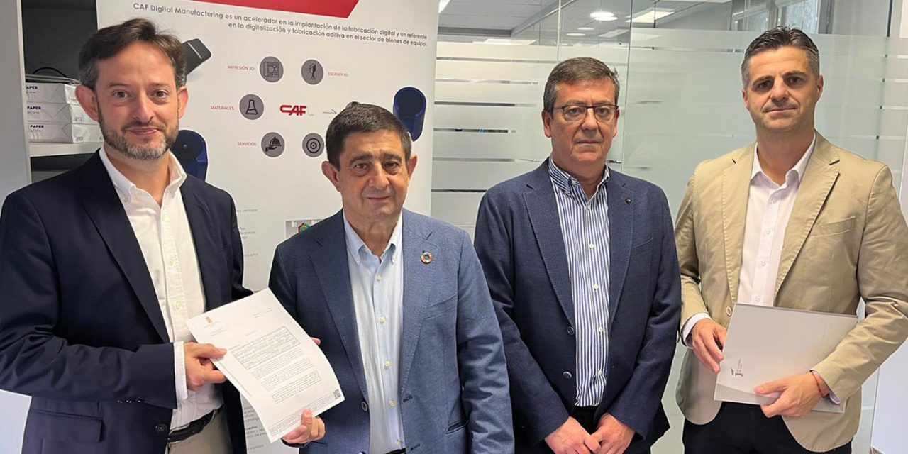 Diputación entrega cerca de un millón de euros a CAF DDS, empresa implantada en Linares y Jaén, para crear 58 empleos