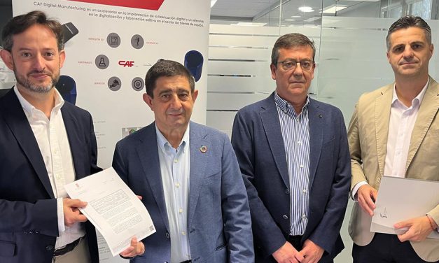 Diputación entrega cerca de un millón de euros a CAF DDS, empresa implantada en Linares y Jaén, para crear 58 empleos